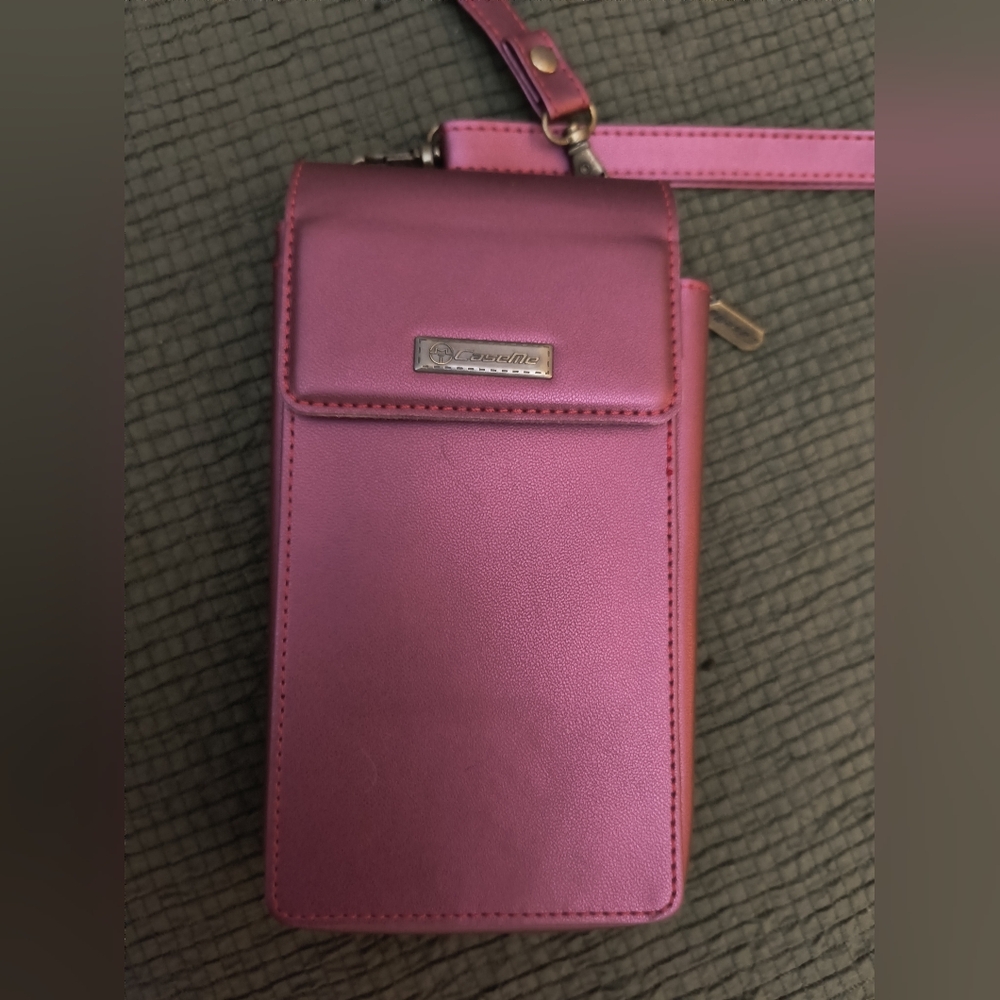 Pink Crossbody Phone Bag